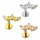 Tri Marquise Floral Surgical Steel Helix Tragus Piercing Ear Stud