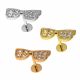 CZ jeweled Goggles Surgical Steel Helix Tragus Piercing Ear Stud