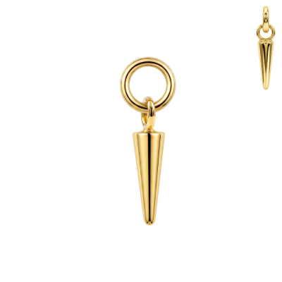 316L Surgical Steel Long Cone Spike Charm for Hinged Clickers | Fits 20G, 18G & 16G