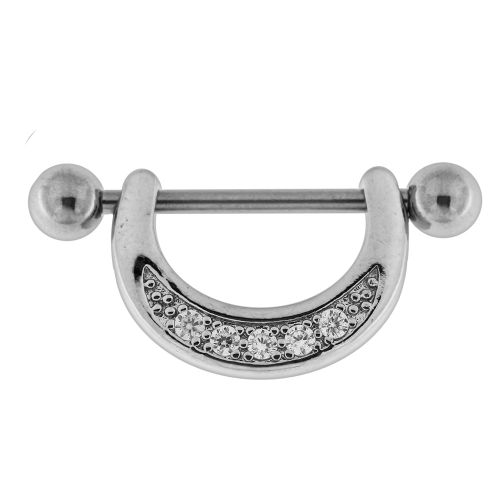 Micro paved CZ Nipple Piercing Jewelry