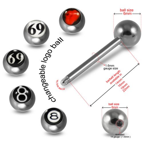Tongue barbell length best sale