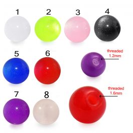 thumbnail image 2 of Divas Diggables Simple Pearl Ball Earrings – 0.25" Small Studs In Assorted Colors (Faux Pearl, Screw Back) 2 of 6